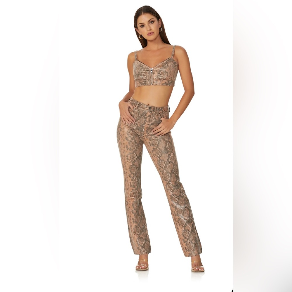 *NWTS* AFRM Heston Straight Leg Pant - Snakeskin